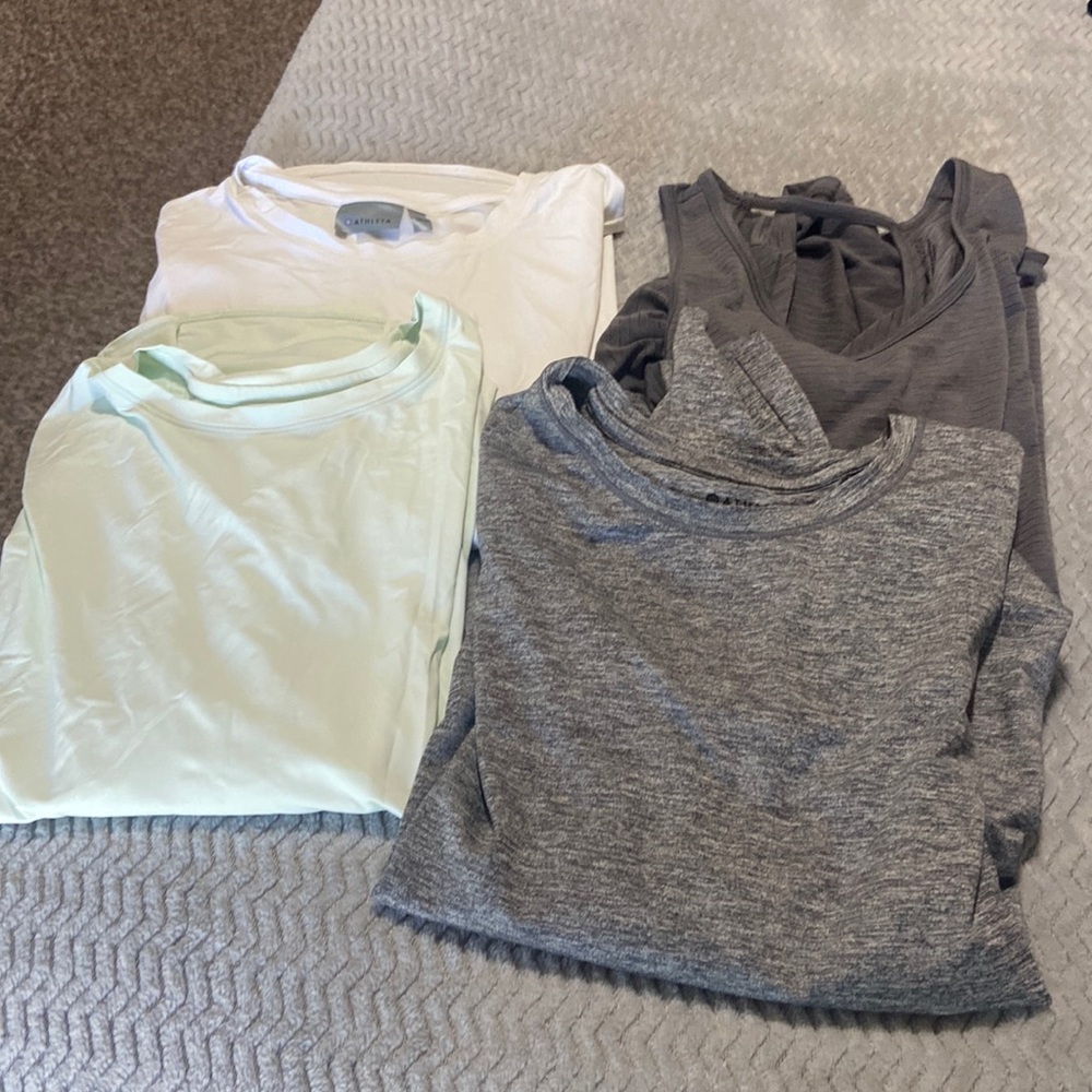 Bundle Athleta tanks and 1 long sleeve
